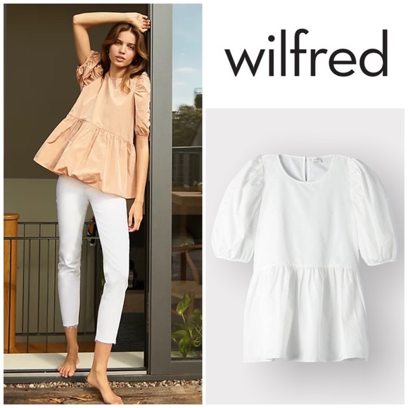 Aritzia Tops - Wilfred • Fantasy Blouse in White - Size Small